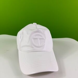 Telfar Logo Embossed Hat - White